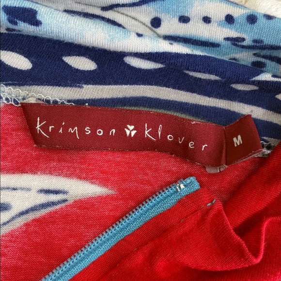 Krimson Klover Women’s Medium Cycling Baselayer Top 1/4 Zip Red Blue Long Sleeve - Picture 5 of 7